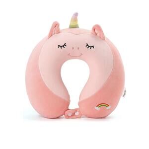 Niuniu Daddy-Unicorn Kids Travel Pillow for 3yrs. & Up, Soft, New,‎ & Adorable🦄